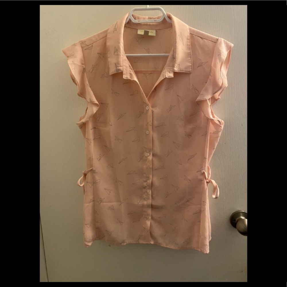 Light pink button up top from modcloth